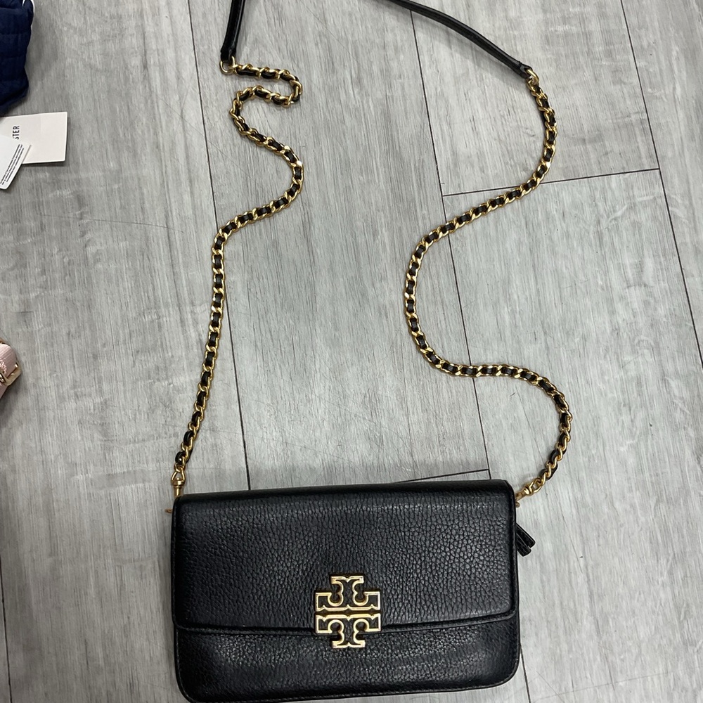 Black Leather Crossbody Bag